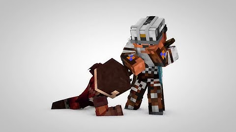 Minecraft FIGHT ANIMATION (Quick 5 Second Test) (CINEMA 4D)