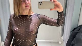 Transparent H&M Try-On Haul - Dressing Room