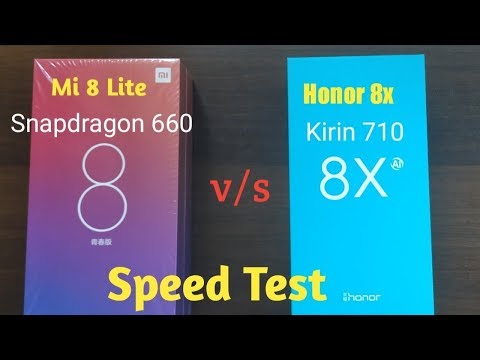 Xiaomi Mi 8 Lite vs Honor 8X Speed Test| Who is stronger?