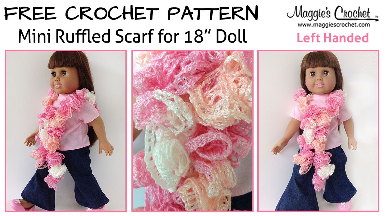 Mini Ruffled Scarf for an 18