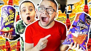 SPICY FOOD ONLY For 24 Hours - Challenge! LAST To Drink Water Wins $10,000 | MindOfRez