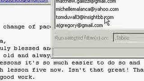 Thunderbird: Email Filtering