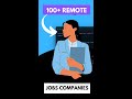 100+ remote friendly companies #developer #interview #javascript #react #short #ytshorts #html #css