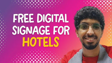 How to show a slideshow in hotel lobbies using free digital signage