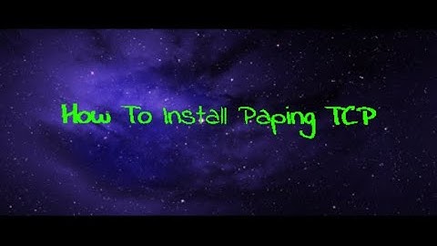How to install Paping TCP Ping