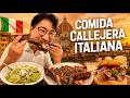 Probando comida callejera italiana en Florencia! 🇮🇹