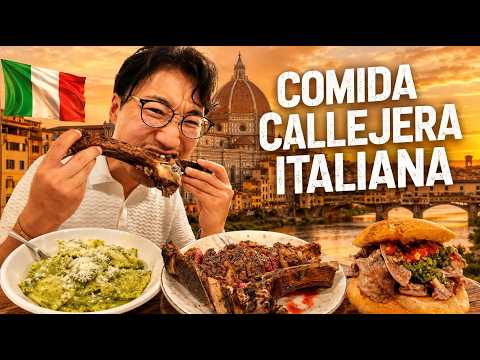 Tasting Italian Street Food in Florence! 🇮🇹