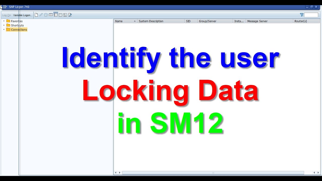 Identify the user Locking Data in SM12 - YouTube