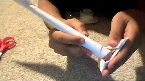 How to make a paper kunai part 2