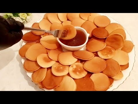 🌿🥞очень вкусный мини панкейки на завтрак 🥞🌿