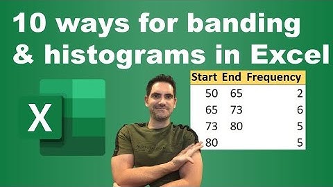 Binning and histograms in Excel: 10 ways