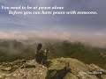 Beautiful Ambient Mix Alone and Peace With