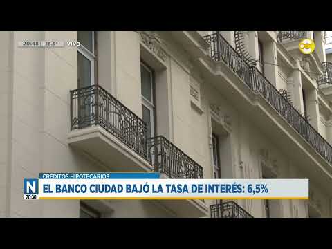 Banco Ciudad lowers interest rate to 6.5% │N20:30│09-26-10
