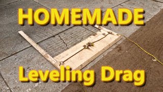 Flattening the lawn with a homemade drag! | Midwest Lawn Renovation |2021