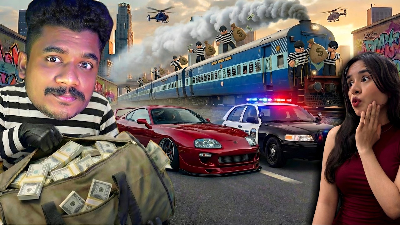GTA style Train Robbery mission in ROBLOX Gone wrong🔥