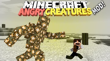 Minecraft: Angry Creatures mod - MUTANT GLOWSTONE MONSTERS & MORE!