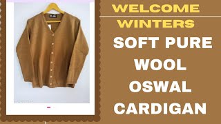 Branded oswal sweater|  women's cardigan |  meesho |soft pure wool cardigan screenshot 1