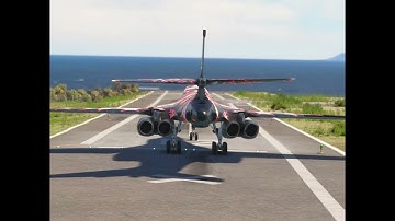 B-1B Lancer’s INSANE Low Takeoff—Almost Touching the Sea! | MSFS 2020