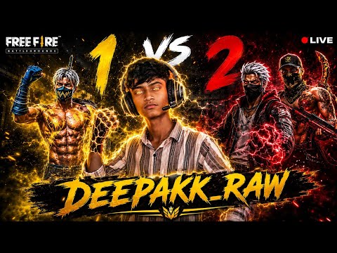 ⚡ 1 VS 2 CUSTOM CHALLENGE 😈 | CAN I CLUTCH THIS? | DEEPAKK_RAW LIVE