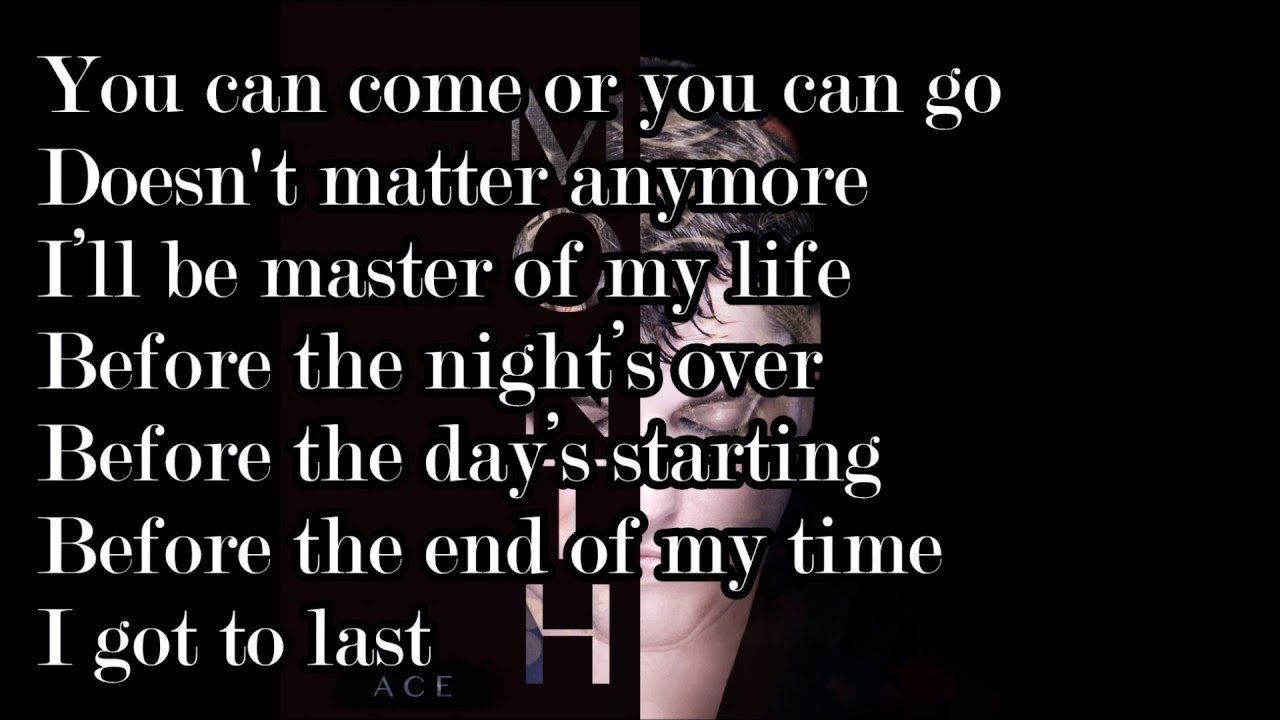 Ace Ft Meital Moradi Master Of My Life Lyrics Youtube