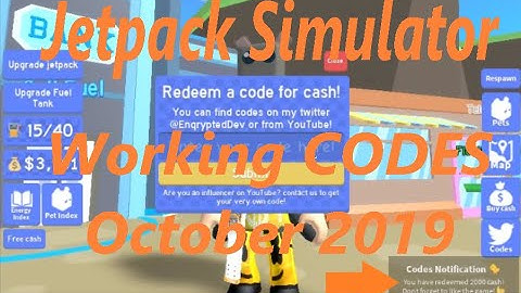 CODES Jetpack Simulator October 2019  NINJADUECE