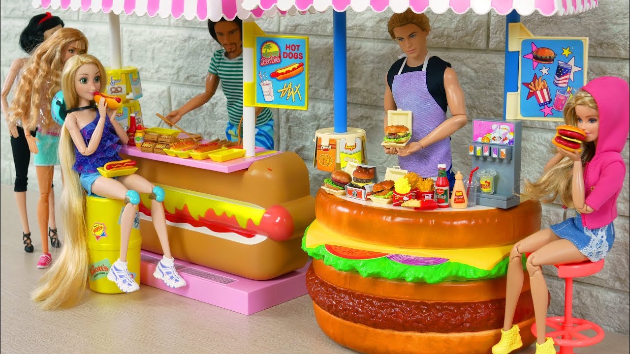 barbie food stand