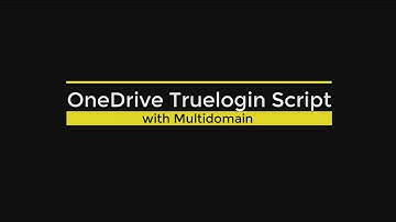 OneDrive True login Page Script