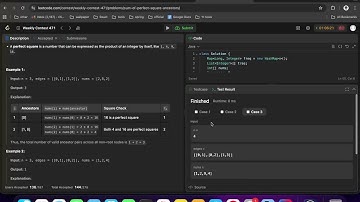 Sum of Perfect Square Ancestors SOLUTION| Leetcode weekly contest 471