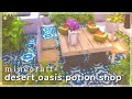[Minecraft] Desert Oasis Potion Shop 🌵🌊 | Speedbuild with CIT Resource Packs