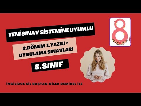 8. Sınıf İngilizce 2. Dönem 1. Yazılı (Yeni Sınav Sistemi)