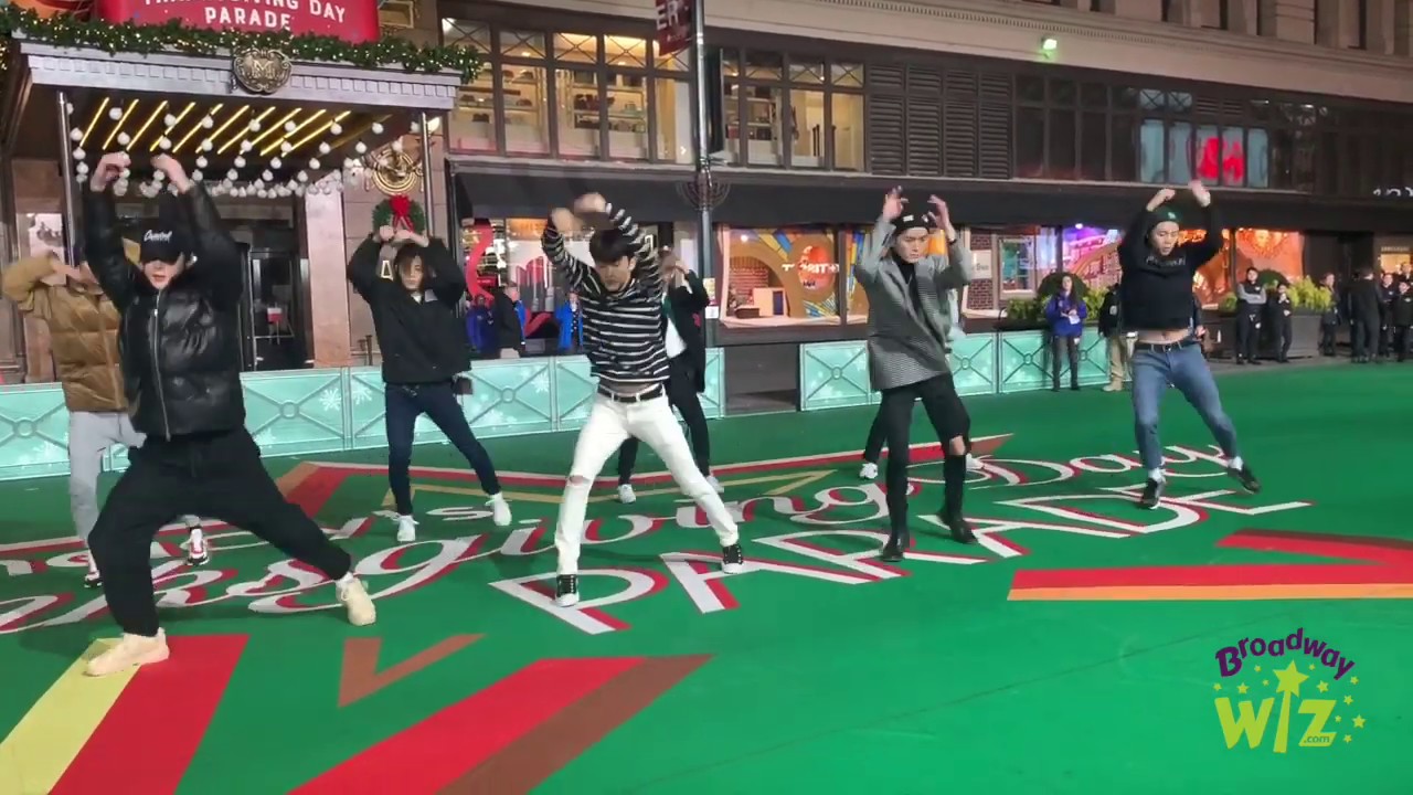 NCT 127 rehearse for the Macy's Parade