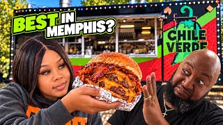 Trying Chile Verde Food Truck... Is this the Best Burger in Memphis?