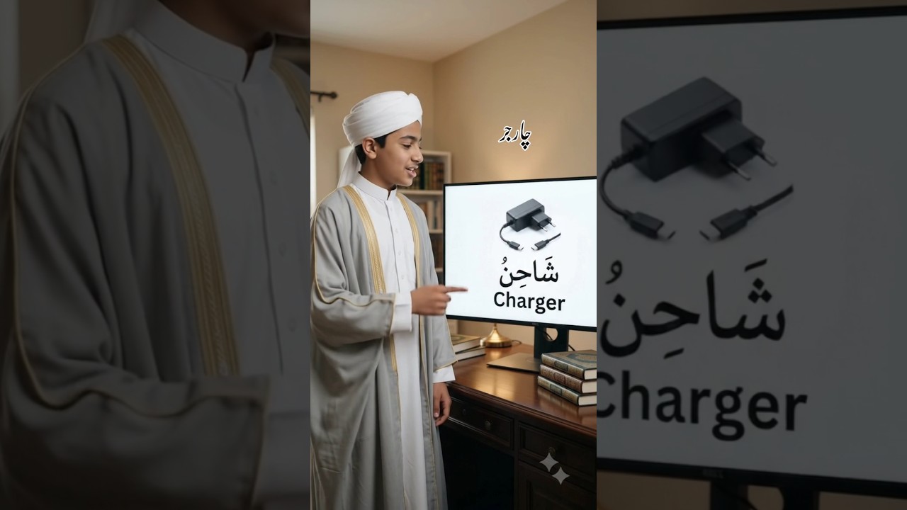 Arabic Vocabulary with Pictures | أجزاء الحاسوب بالعربية | Learn Arabic #Shorts