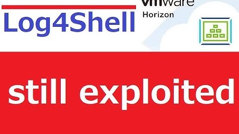 Log4Shell in VMware Horizon and UAG servers has been exploited