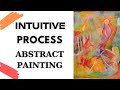Intuitive abstract painting process tutorial