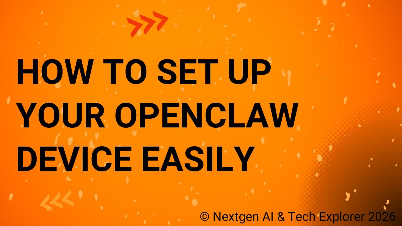 Openclaw Setting How to Set Up Your OpenClaw Device Easily - YouTube