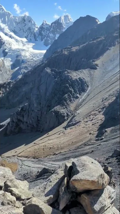 Clear Day at Paso San Antonio, Cordillera HuayHuash, Peru