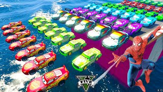 Cars Racing Game Mega Ramp Challenge GTA 5 Cruz Ramirez