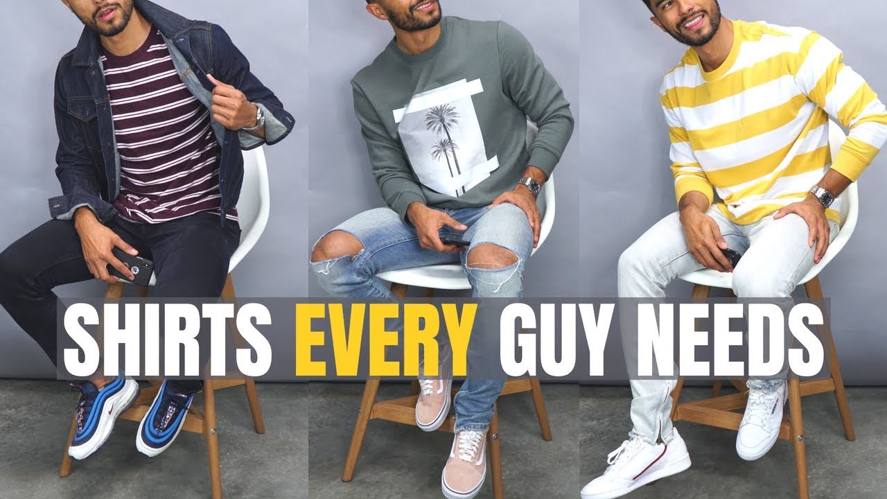 Top Shirts EVERY Young Guy NEEDS For School - YouTube