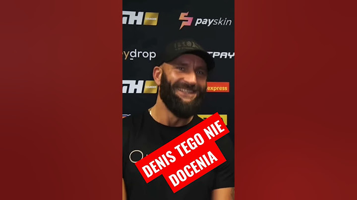 ZAŁĘCKI SZCZERZE O DENISIE...
