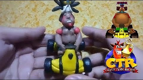 Sculpting Papu-Papu from Crash Team Racing with Modeling Toy Clay