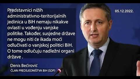 Bećirović: Milorad Dodik nije ni pozvan na Samit u Tiranu, on ne odlučuje da li se ide ili ne