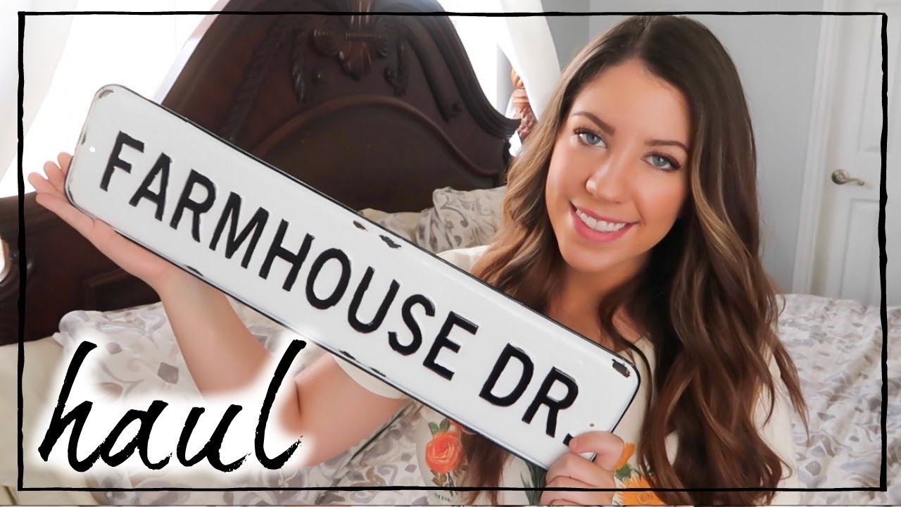 HUGE FARMHOUSE DECOR HAUL 2019 | TARGET, KIRKLANDS, ANTIQUES | SHOPPING FOR THE NEW HOUSE
