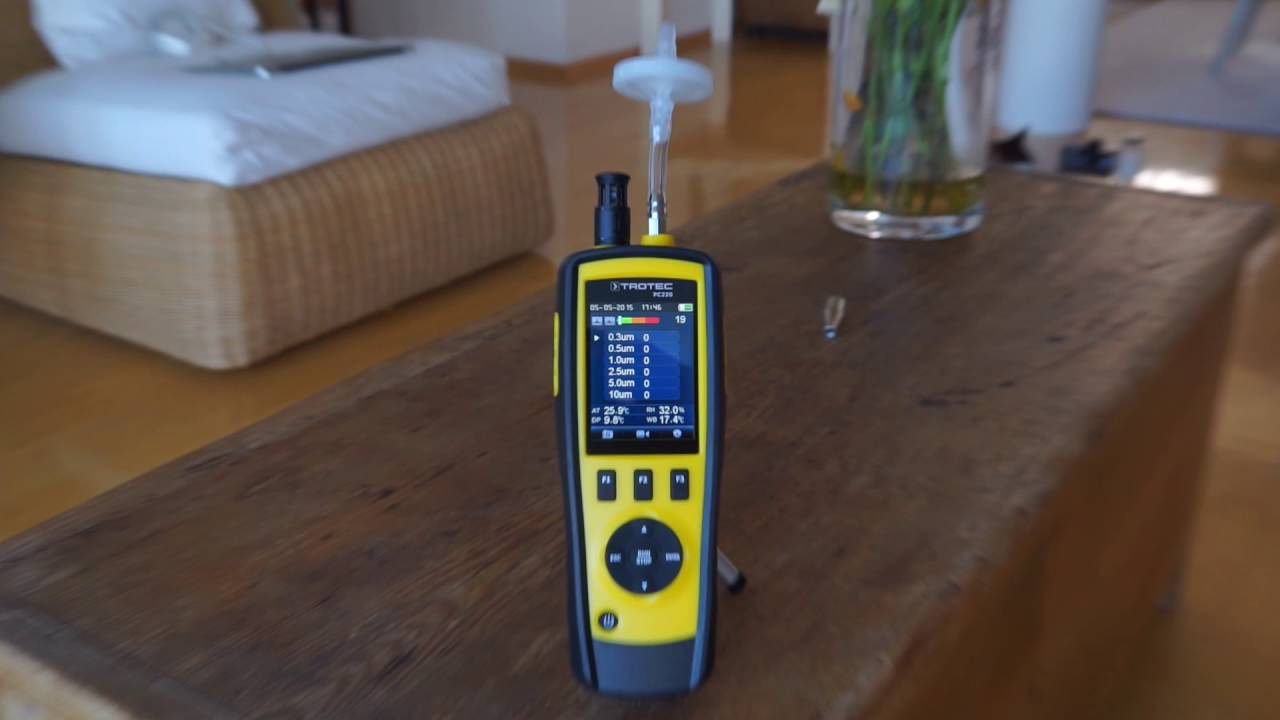 Trotec PC 220 Optical Particle counter OPC Test /demonstration