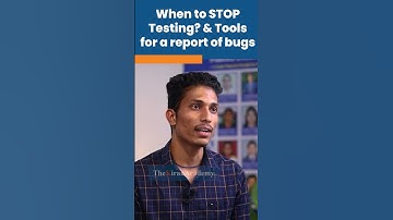 When to STOP Testing? | TOOLS for a report of BUGS | Software Testing #shorts #kiransir #manual