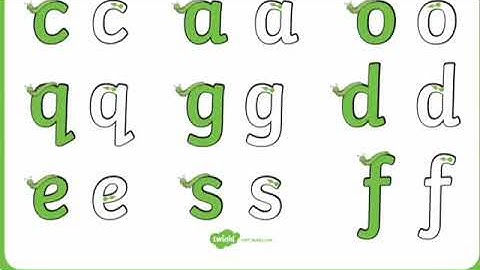 Forming the curly caterpillar letters