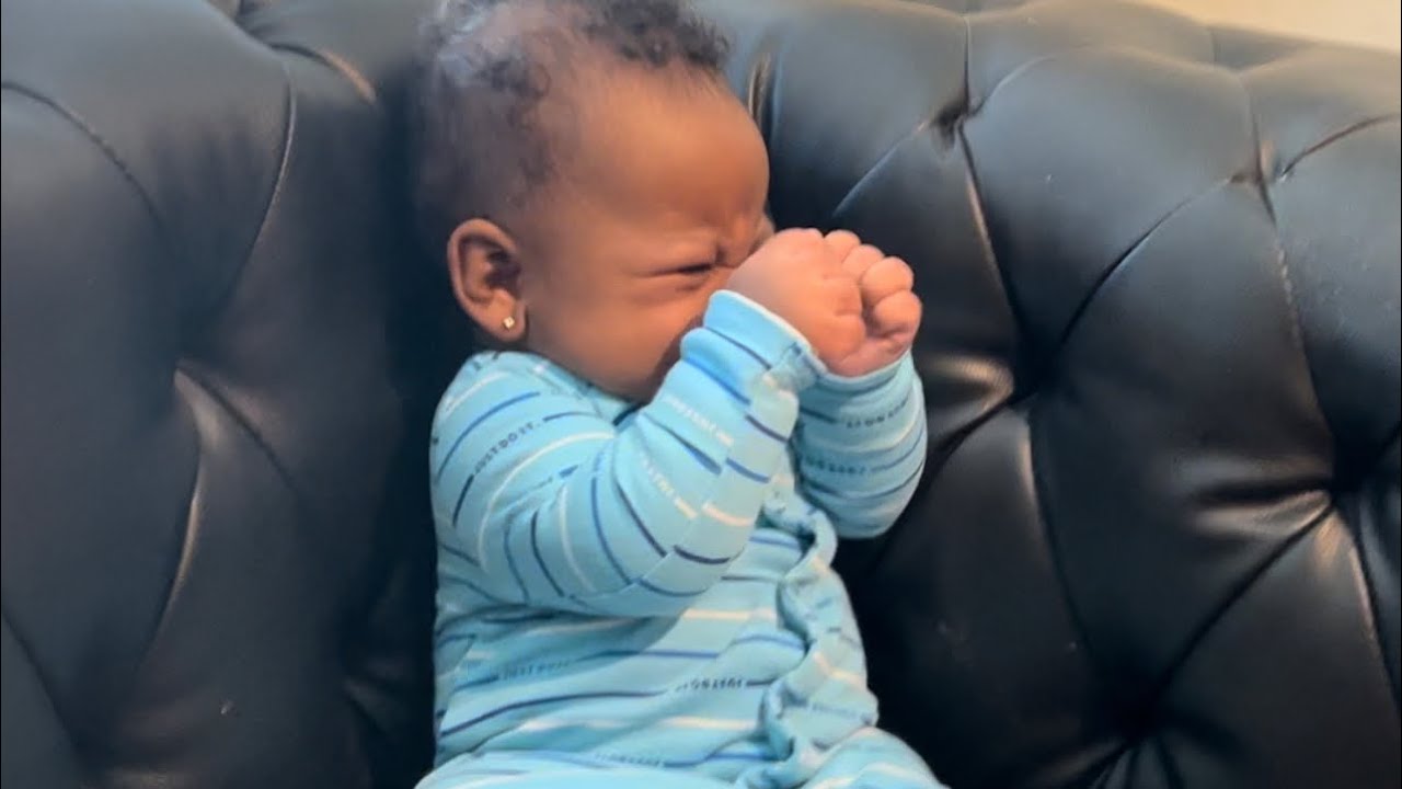 Baby eating warhead candy  