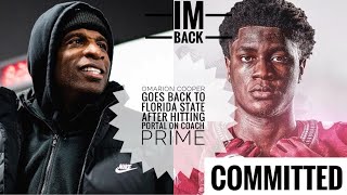 Omarion Cooper GOES BACK To Florida State After Hitting Portal On Coach Prime “IM HOME”🤯