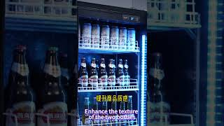 "Multi-Functional 980L Beverage Display Cabinet – Smart & Stylish 🍹❄️"