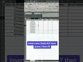 Excel tip to insert rows and columns Excel tip to insert rows and columns